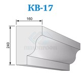 Фасадные венчающие карнизы из пенопласта КВ-17, ПСБ-С-25Ф. Фасадный декор из пенопласта