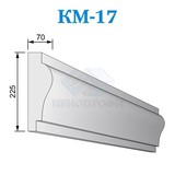 Фасадные межэтажные карнизы из пенопласта КМ-17, ПСБ-С-25Ф. Фасадный декор из пенопласта