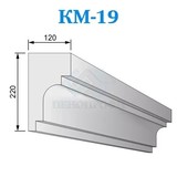 Фасадные межэтажные карнизы из пенопласта КМ-19, ПСБ-С-25Ф. Фасадный декор из пенопласта