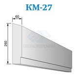 Фасадные межэтажные карнизы из пенопласта КМ-27, ПСБ-С-25Ф. Фасадный декор из пенопласта