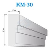 Фасадные межэтажные карнизы из пенопласта КМ-30, ПСБ-С-25Ф. Фасадный декор из пенопласта