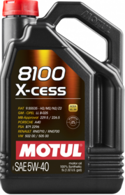 Моторное масло MOTUL 8100 X-CESS 5W-40 5л 109776