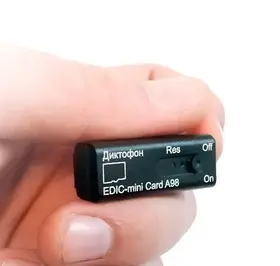 Миниатюрный диктофон Edic-mini A98 CARD для записи разговоров
