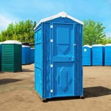Туалетная кабина Эконом синего цвета
