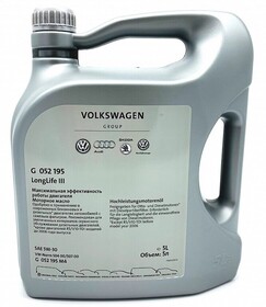 Моторное масло синтетическое Volkswagen Longlife III 5W-30 (5л) G052195M4