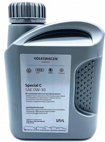 Моторное масло синтетическое Volkswagen Special C 0W-30 (1л) G055167M2/GR55167M2