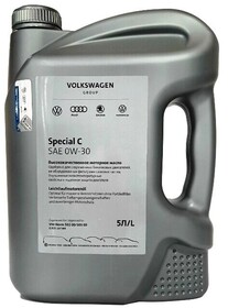 Моторное масло синтетическое Volkswagen Special C 0W-30 (5л) G055167M4/GR55167M4