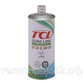 Масло моторное TCL Zero Line Fully Synth, Fuel Economy, SP, GF-6, 5W30, 1л