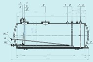 Двустенный горизонтальный резервуар РГСД-25 м3