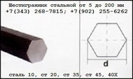 Шестигранник х/т ГОСТ 8560-78 ст.35 12мм,