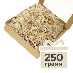 Бумажный наполнитель кремового цвета (подпергамент) гофрированный, 250 г Циркон