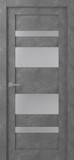 Межкомнатная дверь Мирелла (остекленное) Урбан тёмный - 2,0х0,6