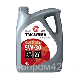 Масло моторное TAKAYAMA SAE 5W-30 API SN/CF C3 1л пластик