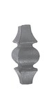 Элемент "Вставка" декоративный 70х35 основание 16х20 металл серый 13.186.08 Polswat