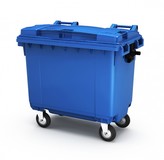 Контейнер для мусора 660 л с крышкой (Синий)