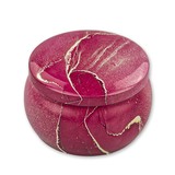 Баночка сувенирная Мрамор 130 мл (розово пурпурный) №88