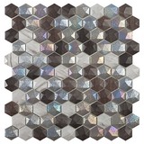 Мозаика Hex Forest Mix 31,7x30,7 (на сетке) (0,087м.кв.)