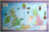 Настенная карта Великобритании на английском языке 
