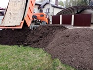 Почва для устройства газона навалом
