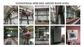 Технологическая линия KUBAT адресной подачи бетона.