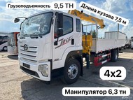 Новый Faw 4х2 JK6 CA1181 с КМУ манипулятором