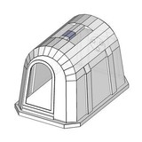 Пластиковый домик для содержания телят эргономичной формы 2000мм