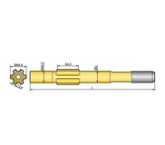 Хвостовик аналог Ingersoll YH 65, YH 70