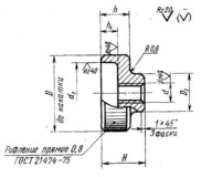 Гайка с накаткой ГОСТ 14726-69