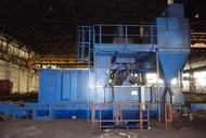 Wheelabrator Schlick rb 2500 дробёметная установка сортового металлопроката б/у