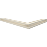 Решетка (туннель) вент. угловая наружная левая LUFT 60 мм х 766 мм х 547 мм, кремовая