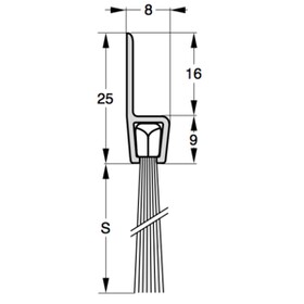 Полосовая щетка STRIBO PRO Н5-25