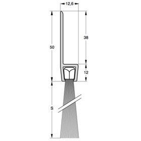 Полосовая щетка STRIBO PRO Н8-40
