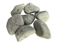 Камень для бани "порфирит" обвалованный (коробка 20 кг), фр. 60-120 мм, т.м. Атлант