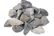 Камень для бани "кварцит многоцвет" колотый фракция 70-150 упаковка Атлант