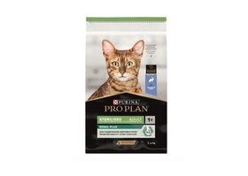 Purina Pro Plan Cat Sterilised Rabbit OptiRenal. Сухой корм для стерилизованных кошек для поддержания здоровья почек, кролик - 3 кг