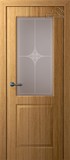 Межкомнатная дверь Мальта (остекленное) Дуб - 2,0х0,6