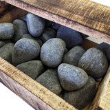 Камень для сауны "оливин" обвалованный упаковка Огненный Камень