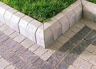 Установка бордюрного камня, укладка тротуарной плитки 