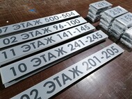 Поэтажные таблички