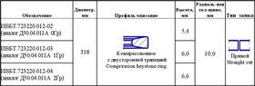 кольцо поршневое трапецеидальное Д50.04.011А (0гр)