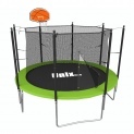 Батут с баскетбольным кольцом Simple Green (inside) Basketball 12ft