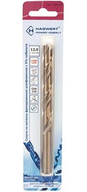 Сверло по металлу 12,0х151 мм Power-Cobalt Р6М5К5 фрез., Hagwert