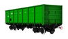 Полувагон мод. 12-132  предназначен для перевозки массовых неагрессивных насыпных грузов