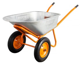 Тачка строительная двухколёсная 110 л