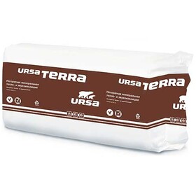 Утеплитель URSA TERRA 37 PN (1250x610x50 мм), 0, 7625 м3, стекловолокно, 20 шт. в упаковке