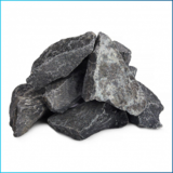 Камень для сауны "хромит" колотый (ведро 10 кг), фр. 40-80 мм, т.м. Атлант