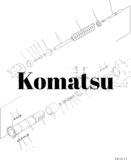 Цилиндр (17M-30-26561) для бульдозера Komatsu
