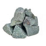 Камень для бани "жадеит уральский" колотый (ведро 10 кг), фр. 60-120 мм, т.м. Атлант