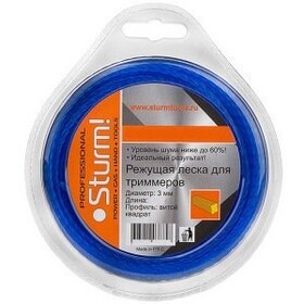 Леска для триммера (крученный квадрат) Sturm ТЛ3535-3.0-S-86