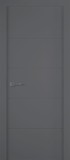 Межкомнатная дверь Arvika (полотно глухое) Эмаль графит - 2,0х0,6